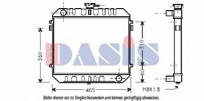 AKS DASIS 150043n -  Радиатор, охлаждение двигателя